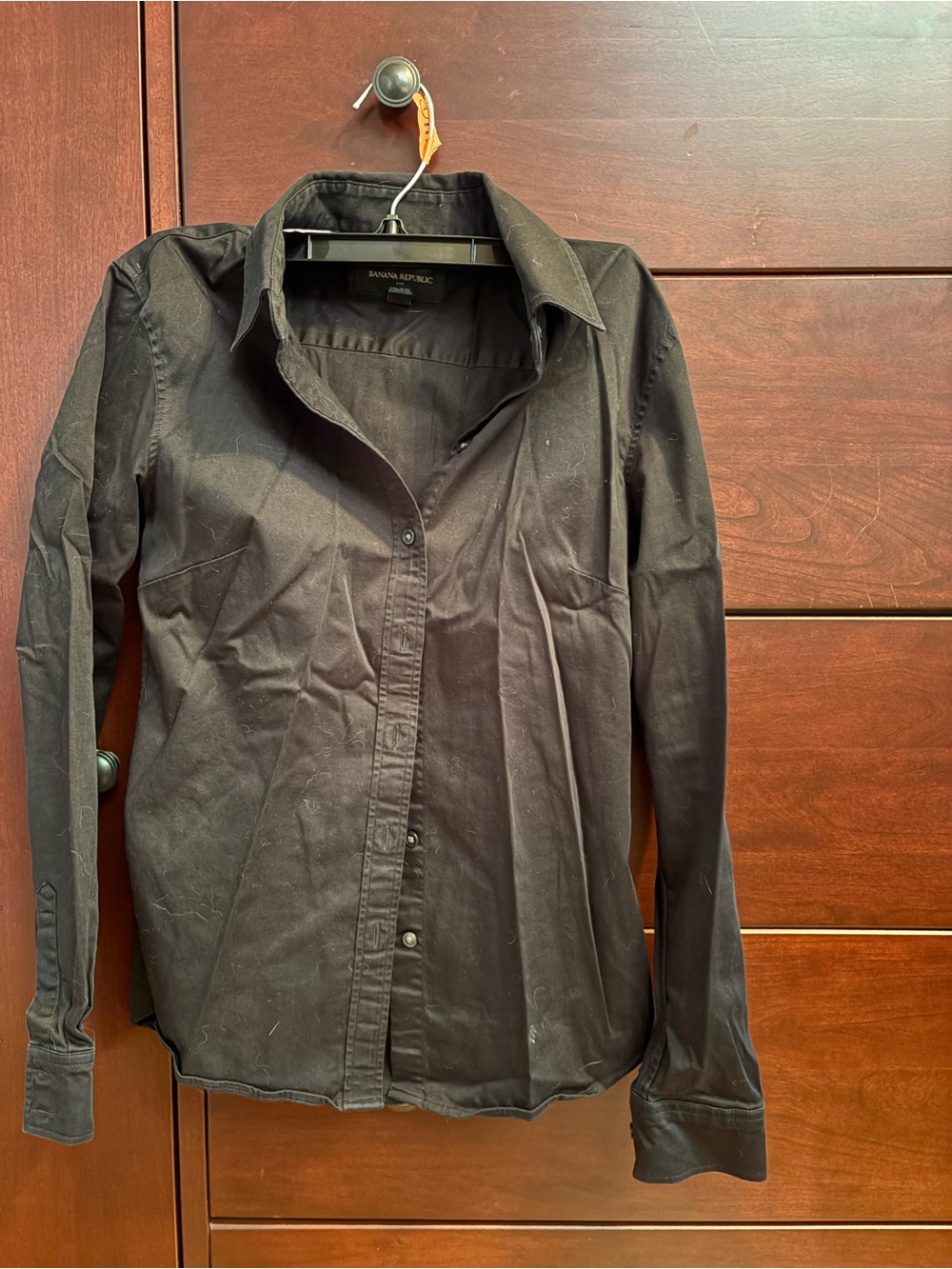 Banana Republic Black Button-Up Long Sleeve Shirt